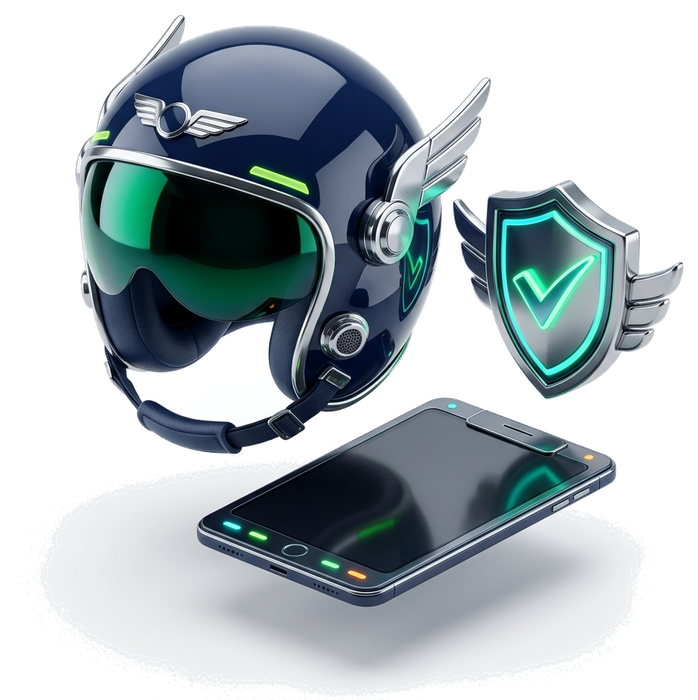 3D Aviation Safety Helmet, Aeronautical Shield and Safety Equipment